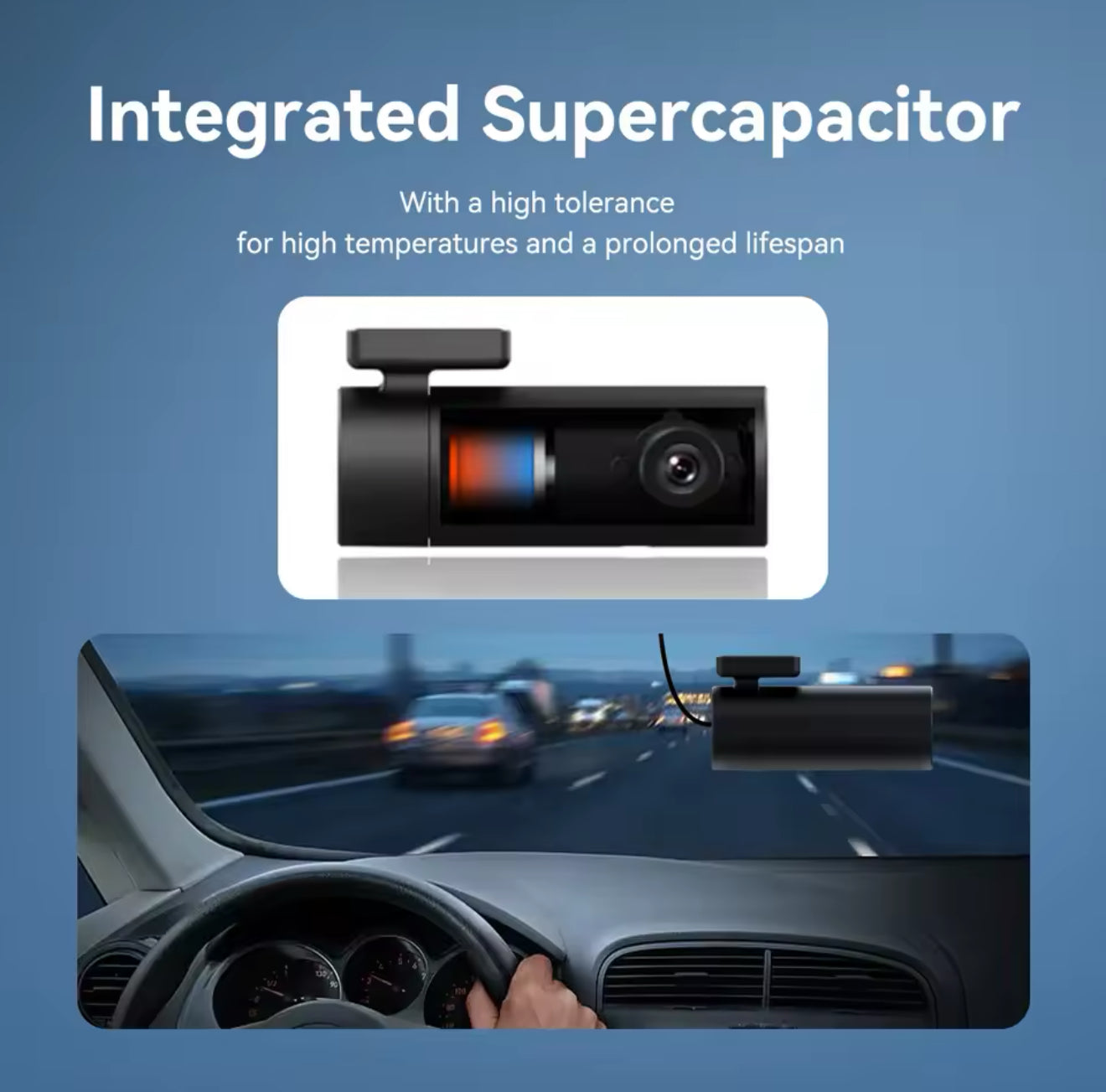 1080P HD Mini Dash Cam | WiFi Car Camera Recorder with Smart App for iOS & Android