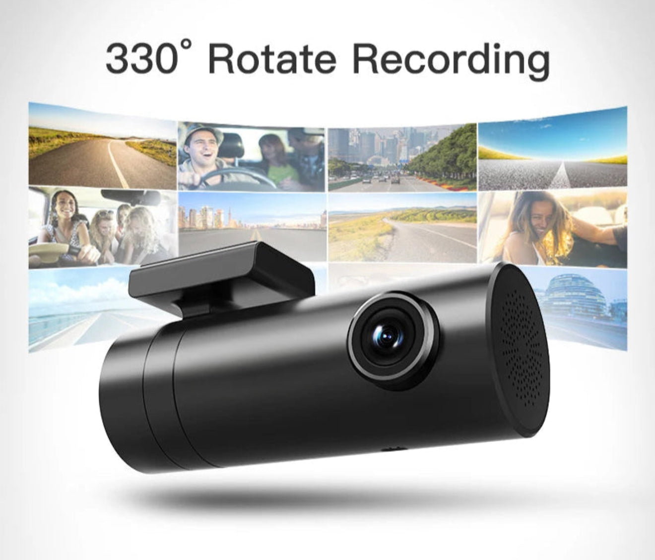 1080P HD Mini Dash Cam | WiFi Car Camera Recorder with Smart App for iOS & Android