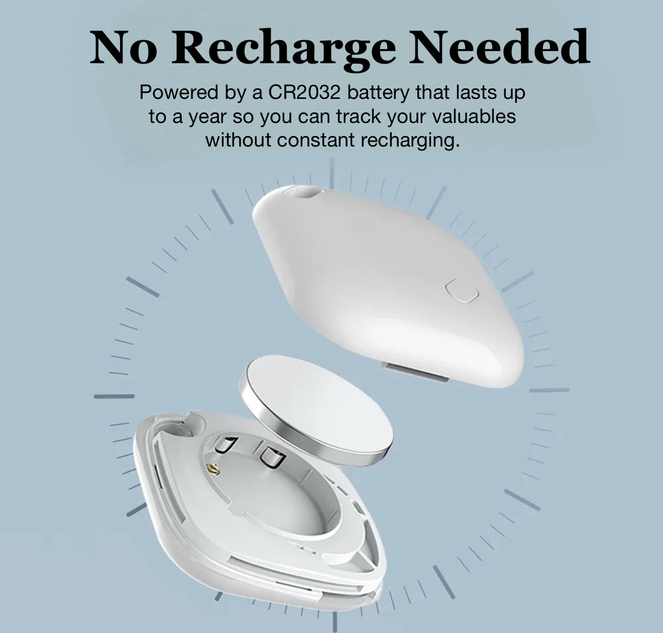 Mini Bluetooth GPS Tracker – Works with Apple Find My (Keys, Pets, Luggage & More)